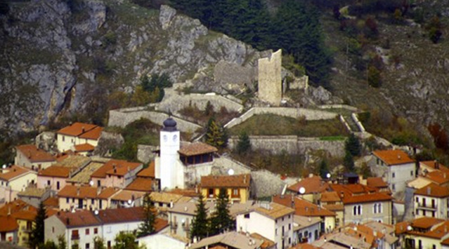 Il paese di Alfedena nel Parco Nazionale d'Abruzzo