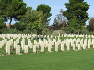 The warcemetery of the fallen heroes