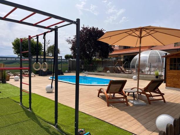 Parco Calisthenics in Villa Vacanza in Umbria