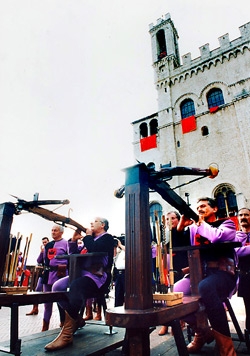 Medieval tournament with crossbows