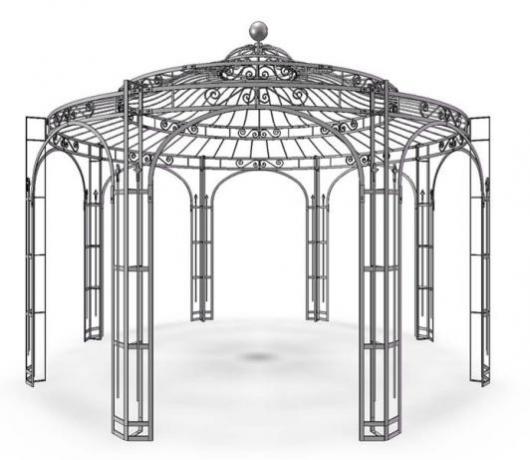 gazebo da giardino in ferro
