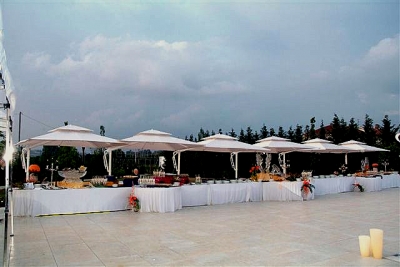 Allestimento giardini per rinfreschi, catering