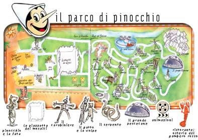 Map of the Park in Collodi