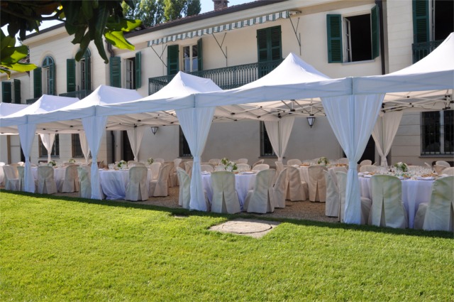 Gazebo ideale per catering e rinfreschi all'aperto