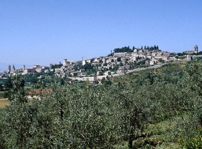 Vista panoramica di Spello 