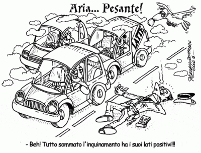 Vignetta - Inquinamento - Satira a Fumetti