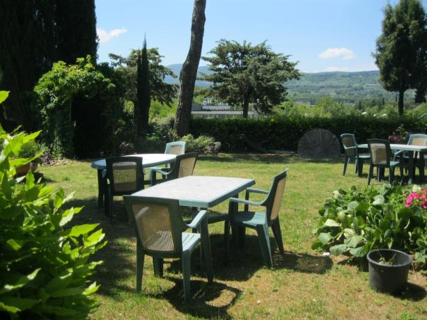 Giardino hotel a Chiusi 