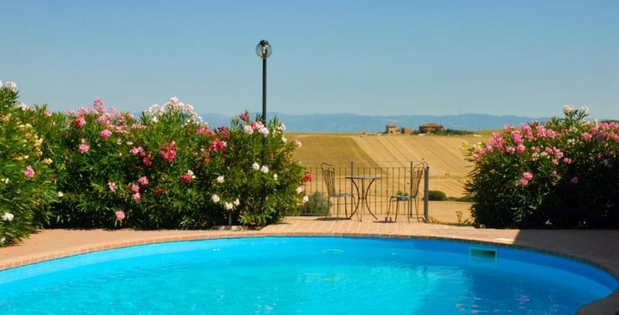 Agriturismo panorama colline del Trasimeno con piscina 