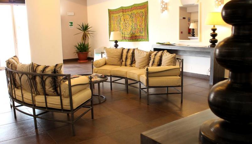 Sala comune in Hotel nell'isola di Lampedusa