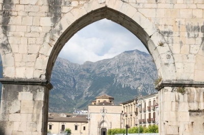 Scorcio del centro torico di Sulmona
