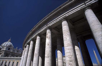 The Columns of the Saint Peters square