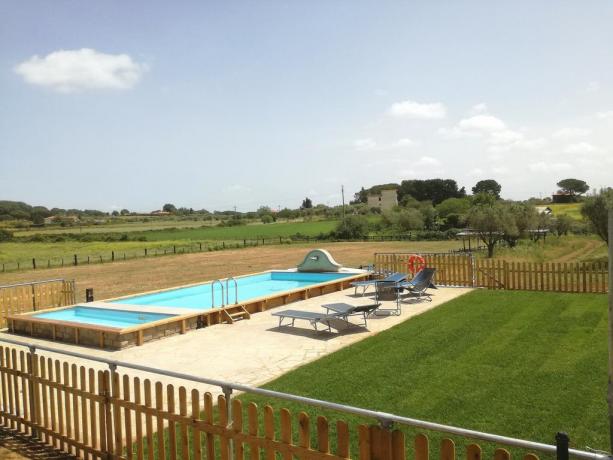 Piscina scoperta in campagna Agriturismo BB