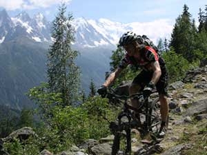 Mountain bike in Chamonix