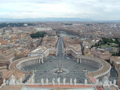 View of Rome from the Vatican City