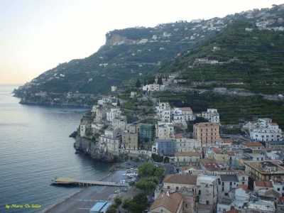 View of Minori from the tower