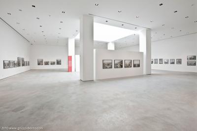 Mostra di Gabriele Basilico, particolare allestimento