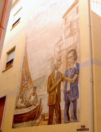 Murales nel centro storico di diamante