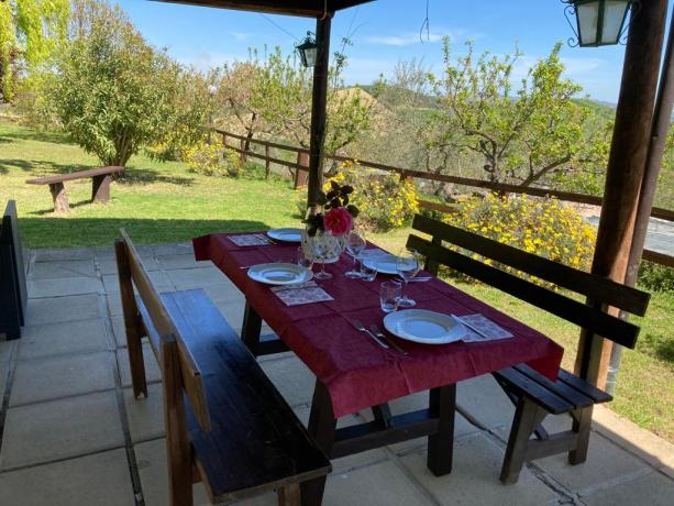 Agriturismo con gazebo esterno arredato Abruzzo-Penne 