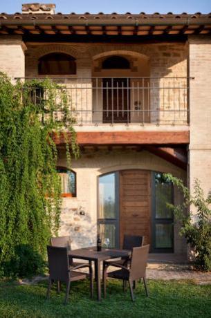 Giardino Privato attrezzato in Bilocale ad Assisi