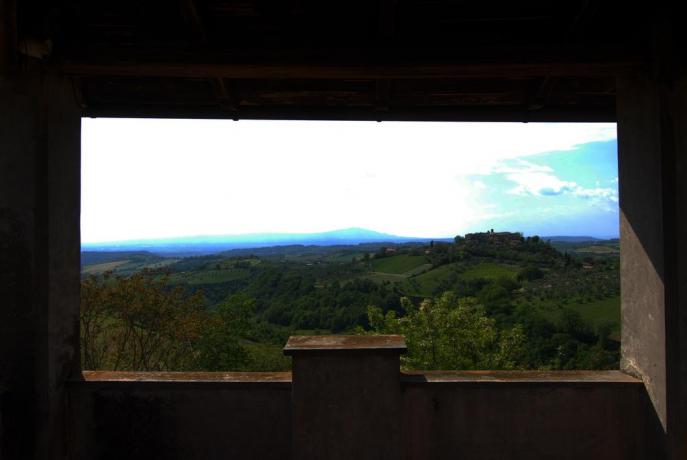 Agriturismo con vista sul paese di Collevecchio