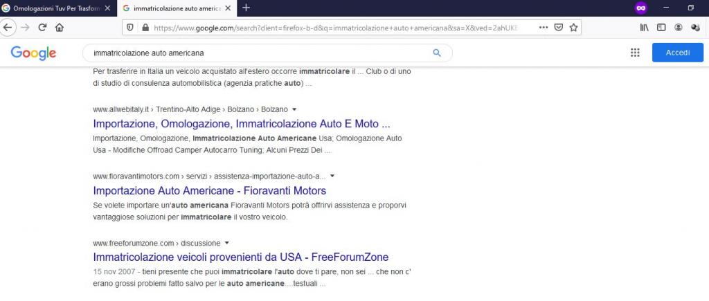 Agenzia Pubblicita su Internet: Immatricolazione-Auto-Americana