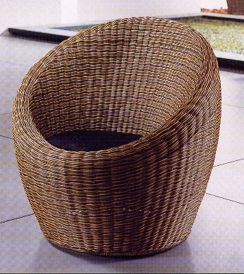 Sedie comode in vimini e bamboo