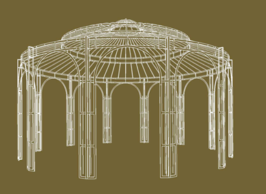 gazebo in ferro