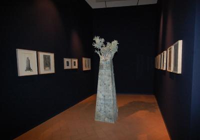 Allestimento mostra di opere d'arte