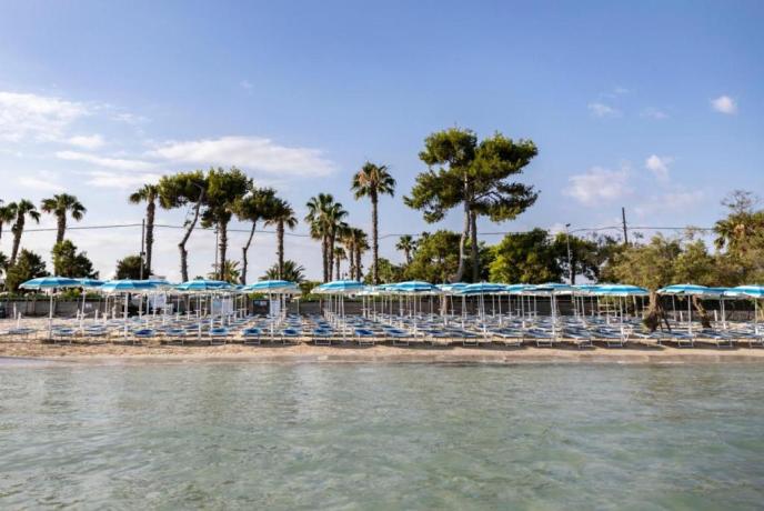 Spiaggia resort sul Mare, acqua cristallina