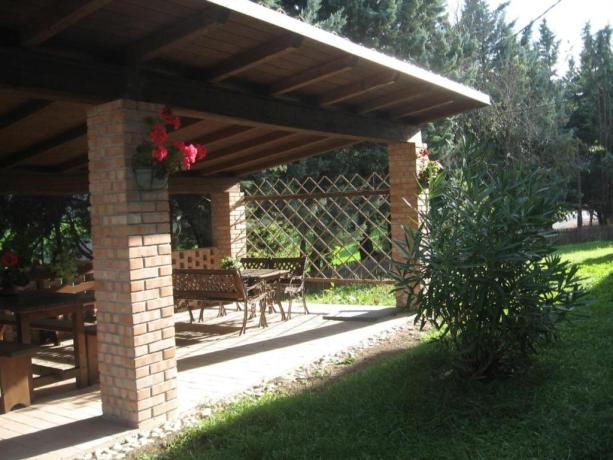 Appartamenti con giardino privato e piscina Marche