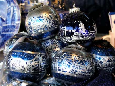 Christmas balls with decoration