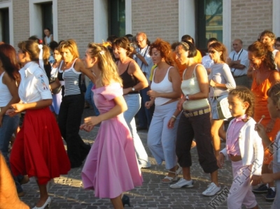 Dancing during the summer jamboree 