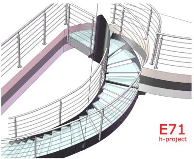 scala elicoidale prefabbricata in Umbria