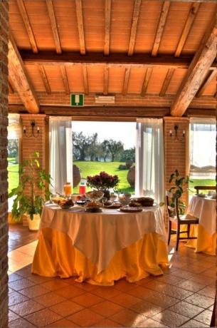 Albergo a Pozzuolo, servizio di colazione a buffet