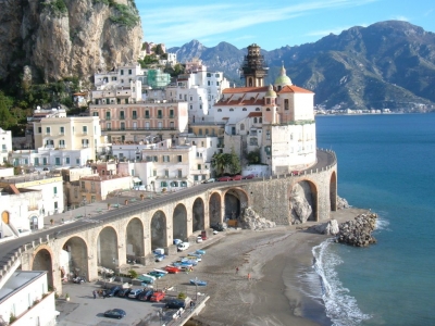 View over the Amalfi coast