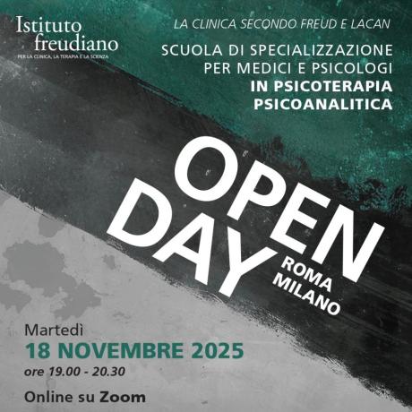 Open day Istituto freudiano Milano 18 novembre 2025