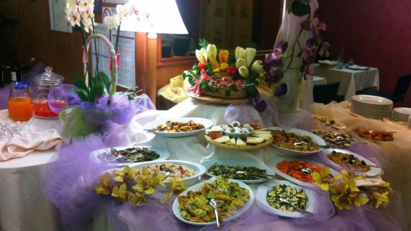 Buffet antipasti in elegante albergo 4 stelle Avezzano 