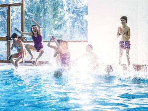 Piscina coperta ideale anche per bambini 