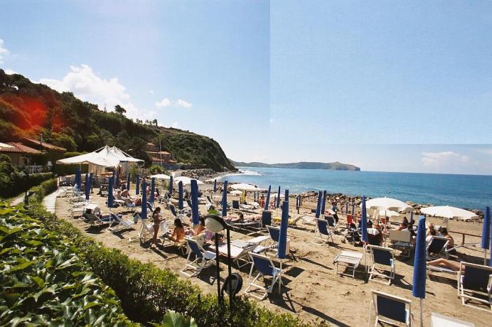 Spiaggia privata residence a Palinuro