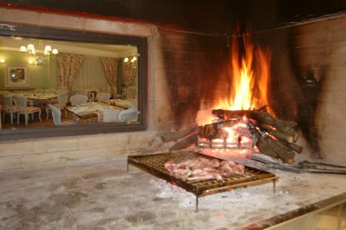 living room with fireplace