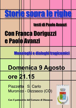 Storie sopra le righe. Spettacolo teatrale di e con Paolo Avanzi
