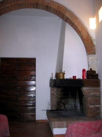 Detail of the fireplace