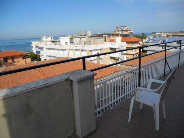 Balcone con vista mare Hotel in Abruzzo 