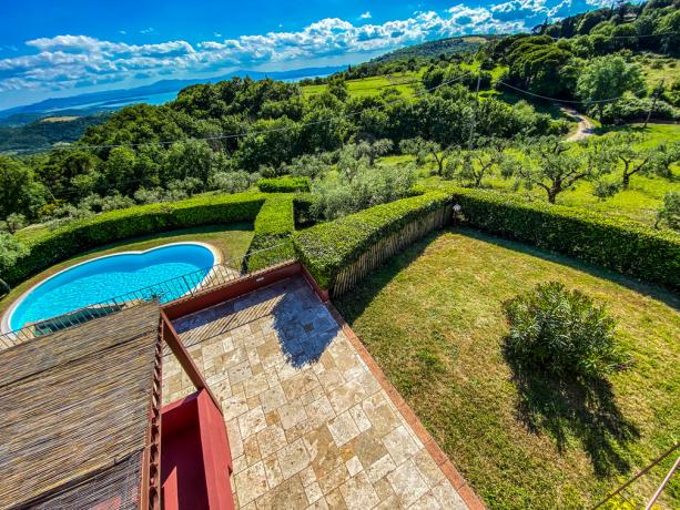 panorama da villa in umbria con spa  