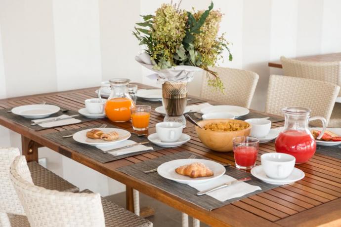 colazione con prodotti tipici presso il Chianti