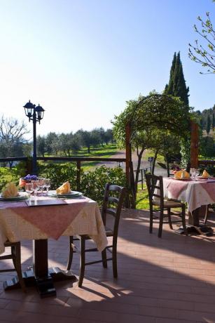 Country House con Sala Ristorante esterna in Umbria