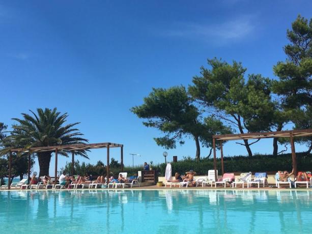 Piscina attrezzata in Villaggio turistico Rodi-garganico Puglia 