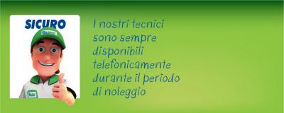 Assistenza tecnica per tutti i prodotti noleggiati