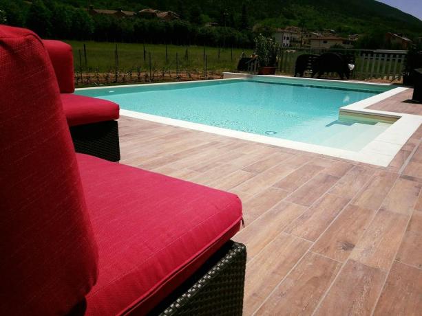 Piscina dell'hotel abruzzese Aquila