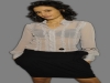 Camicia donna con rouge maniche lunghe modello sli
